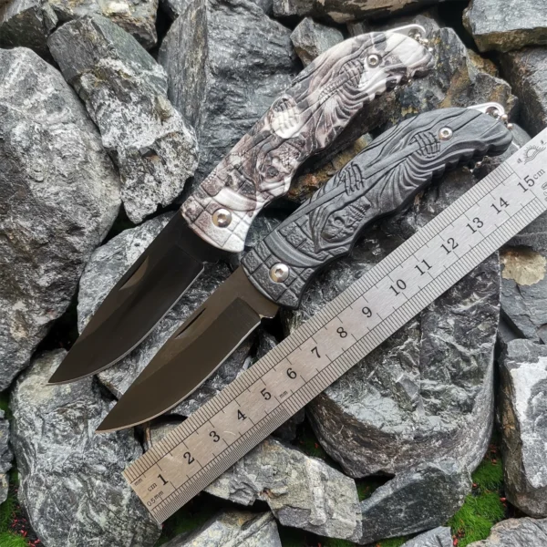 Portable Stainless Steel Folding Knife Camping Outdoor Survival Supplies Tools Foldable Wilderness Pocket Knife Mini Knife 1
