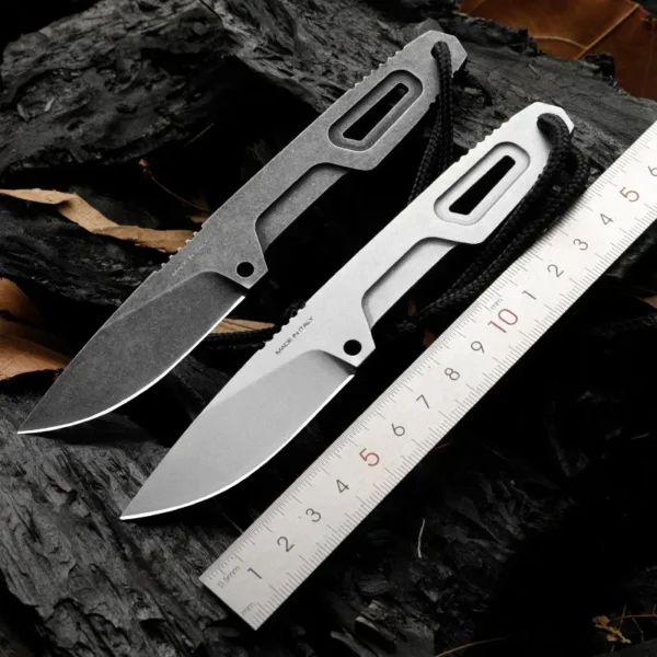 SATRE Fixed Blade Knife Small Outdoor Tactical Hunting Tools D2 Steel Survival EDC Pocket Knives Self 1
