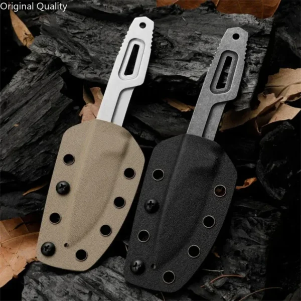 SATRE Fixed Blade Knife Small Outdoor Tactical Hunting Tools D2 Steel Survival EDC Pocket Knives Self 5