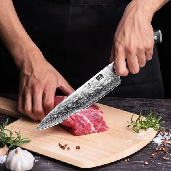 SHAN ZU 67 Layers 8 Damascus Steel Chef Knife AUS 10 Professional Japanese Kitchen Cooking Knife 5