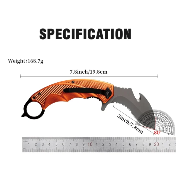 Wolf Warrior Fox Claw Outdoor Multi functional Folding Knife 5