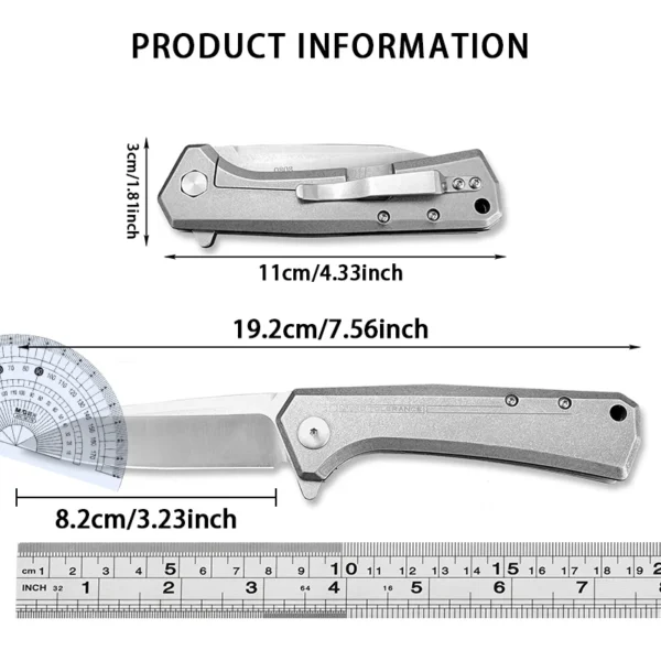 ZT 0808 pocket knife Outdoor folding knife self defense knife D2 Steel Blade High hardness portable 5