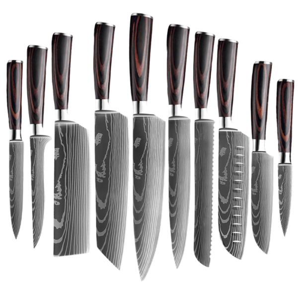 xituo chef knife 10 piece kitchen knives set