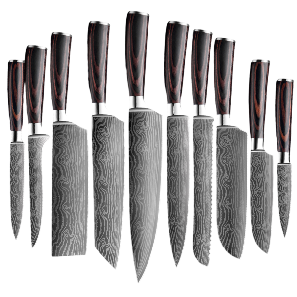 xituo high carbon 10 piece kitchen knives set chef knife