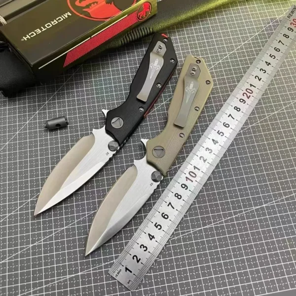 BOC G10 Handle bearing folding knife Car self defense knife wilderness camping emergency rescue tool slicing 1