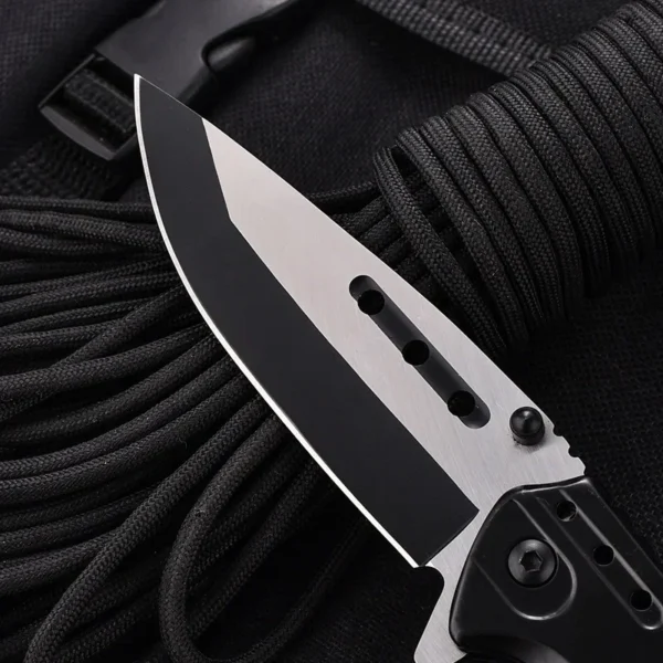 Creative All Steel Rope Tied Folding Knife Outdoor Portable Camping Survival High Hardness Military Swiss Multifunction 1
