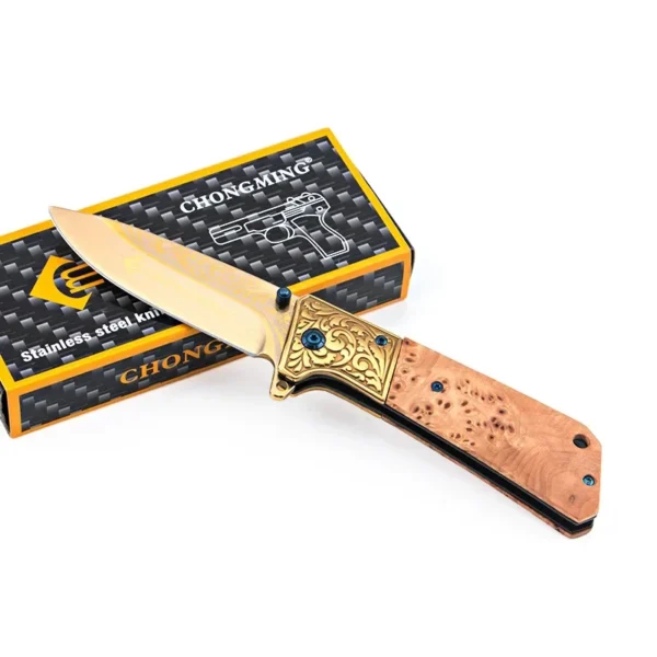 Creative Outdoor Survival High Hardness Folding Knife Home Daily Wilderness Portable Self Defense Tactical Multifunction Knives 2