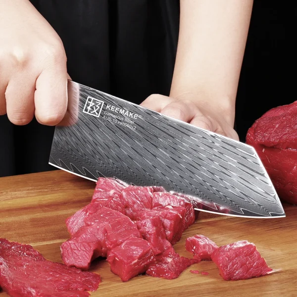 KEEMAKE Sky 1 5PCS Set Chef s Knives Ultra Sharp AUS 10 Damascus Steel Slicing Cooking 1