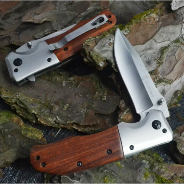 Outdoor Portable Folding Knife for Men High Hardness Survival Military Tactical Pocket Knives for Camping and 5