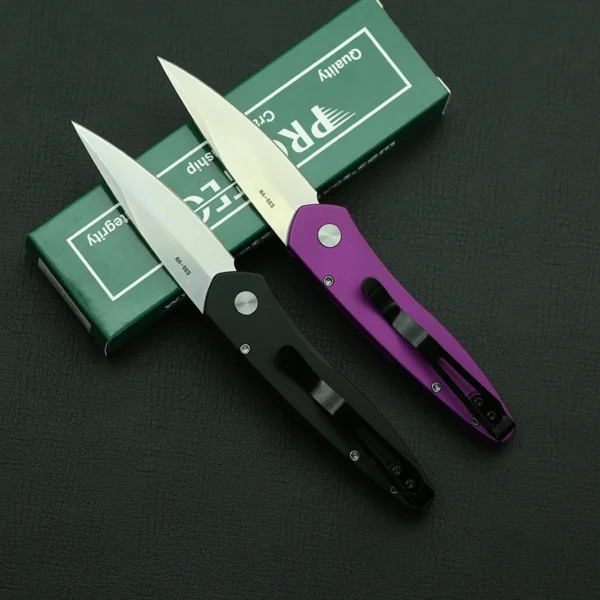 Outdoor Pro tech Portable Folding Knife Mark S35VN blade Aluminum Handle Pocket Camping Hunting Kitchen Fruit 1