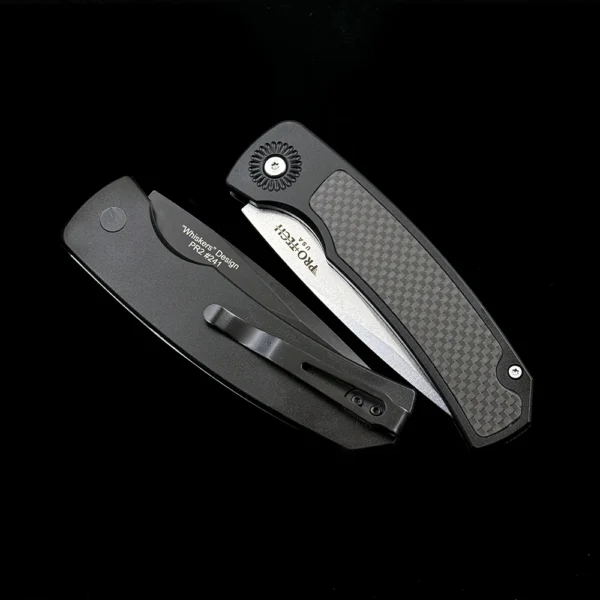 kf S4e4a44e5a4b444aaafe0902869b811d9I PROTECH BR 2 Whiskers Auto Folding Knife Outdoor Camping Hunting Pocket EDC Tool Knife