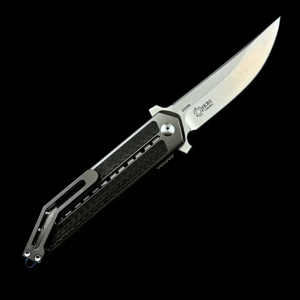 kf Sc87e50af18644ab7a8706b9382da3497U Todd Begg Steelcraft Kwaiken Titanium Carbon Fiber Mark S35vn Ball Bearings Folding Knife Outdoor Camping Hunting