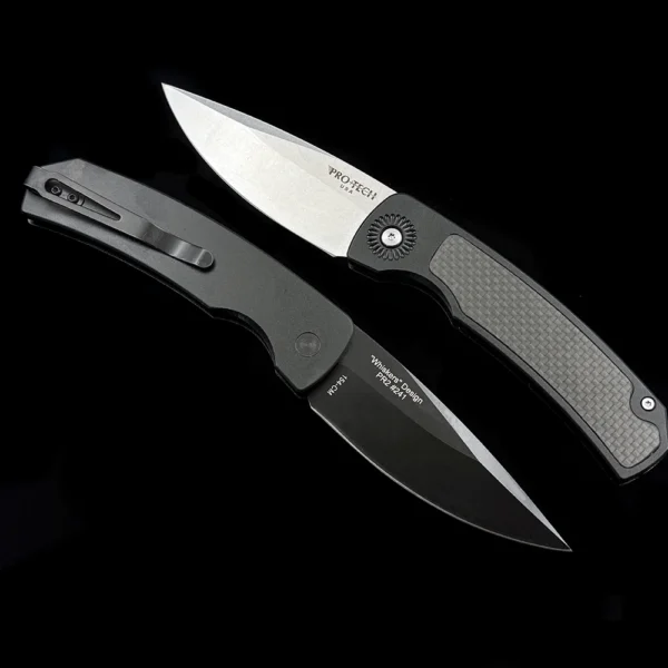 kf Sf2403965154b4006a5d96fc032f2a3edq PROTECH BR 2 Whiskers Auto Folding Knife Outdoor Camping Hunting Pocket EDC Tool Knife