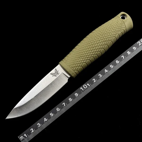 benchmade 200 puukko fixed blade bushcraft knife ranger green 3 75 satin cpm 3v 1