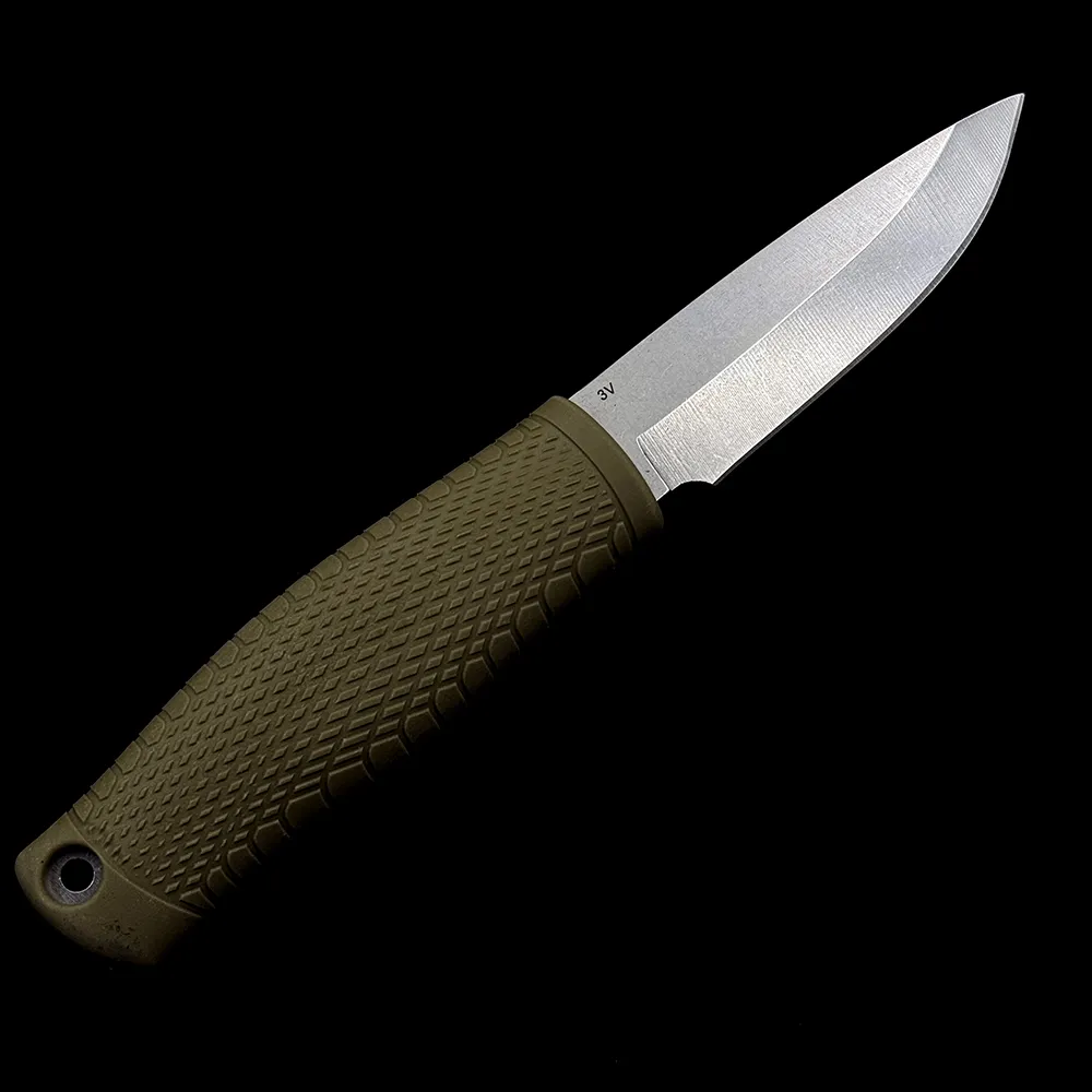 benchmade 200 puukko fixed blade bushcraft knife ranger green 3 75 satin cpm 3v 4