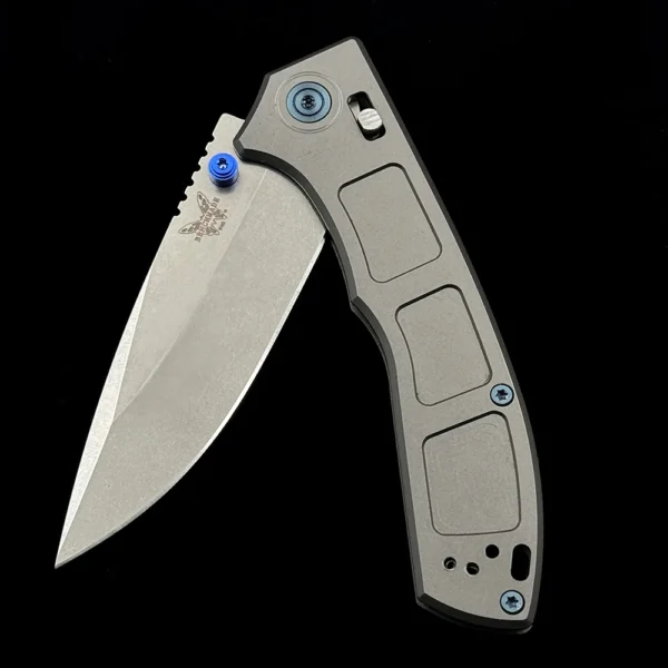 benchmade 748 narrows titanium m390 blade folding knife 3