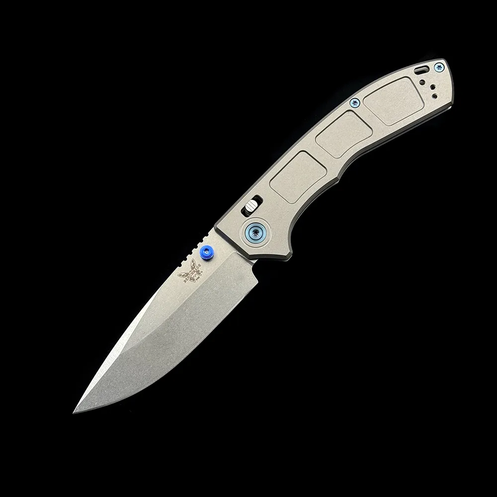 benchmade 748 narrows titanium m390 blade folding knife 7