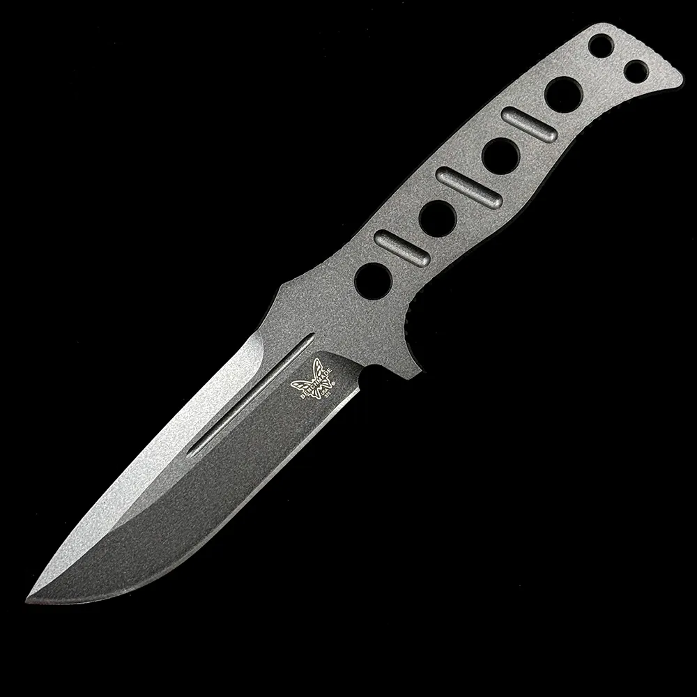 benchmade 375fe 1 flat earth sibert adamas fixed blade knife cruwear handle sheath outdoor camping hunting pocket edc tool knife 3