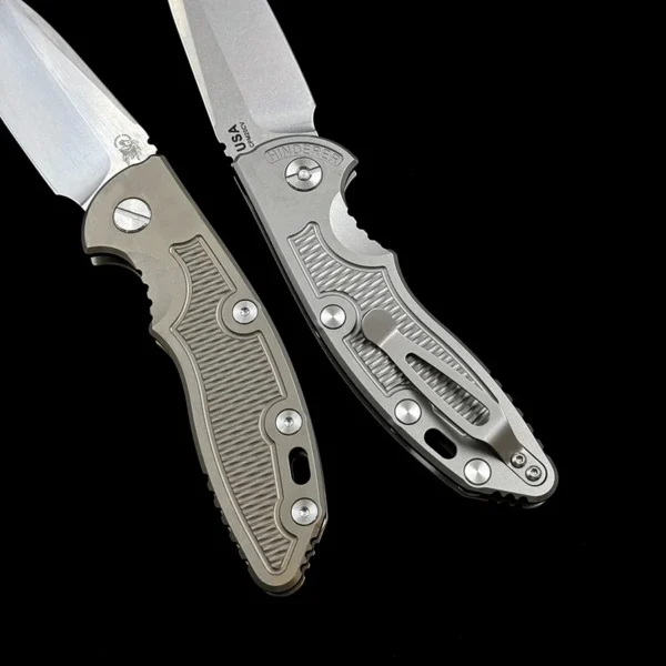 kf S1fb9a36d0e544fa08c466151c3fbb7a1O Hinderer XM18 A Color Box Titanium Handle Mark 20CV KNIFE Fisher Outdoor Camping Hunting Pocket EDC