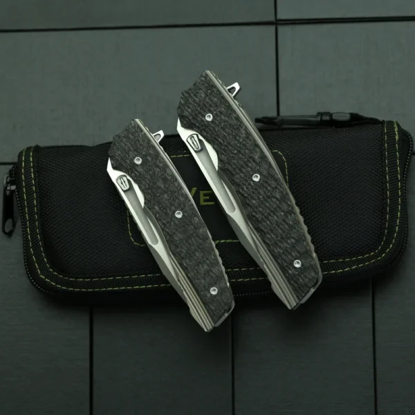 kf S6143c53b7c4444f9aee8955cbd5c590az VENOM Python Folding Knife M390 Blade Titanium Alloy Carbon Fiber Pocket Outdoor Hunting Self defense Camping