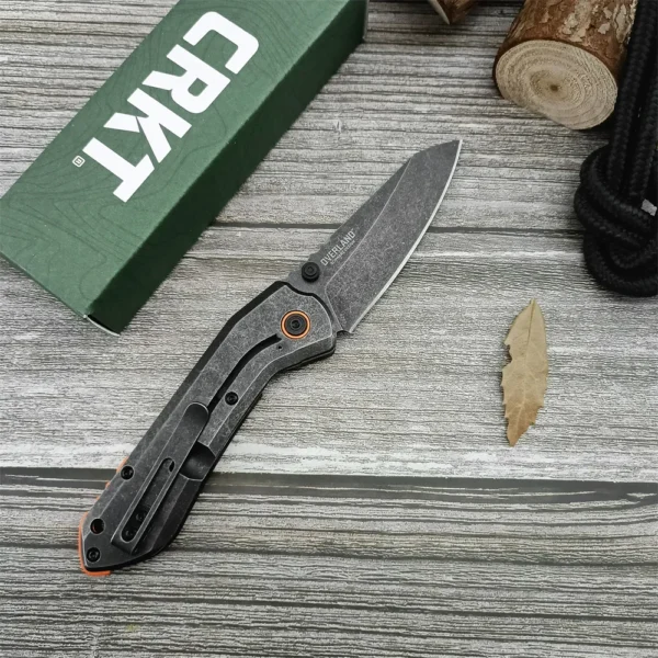 kf Se7e33d9e3e004d9d82ba36e30e27f7beS Tactical CR 6280 Folding Knife 8Cr13Mov Blade Carbon Fibre Handle Military Trainner with Belt Clip Survival