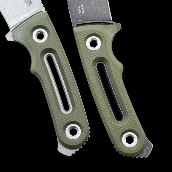 sog provider fx fixed blade knife g 10 green 5