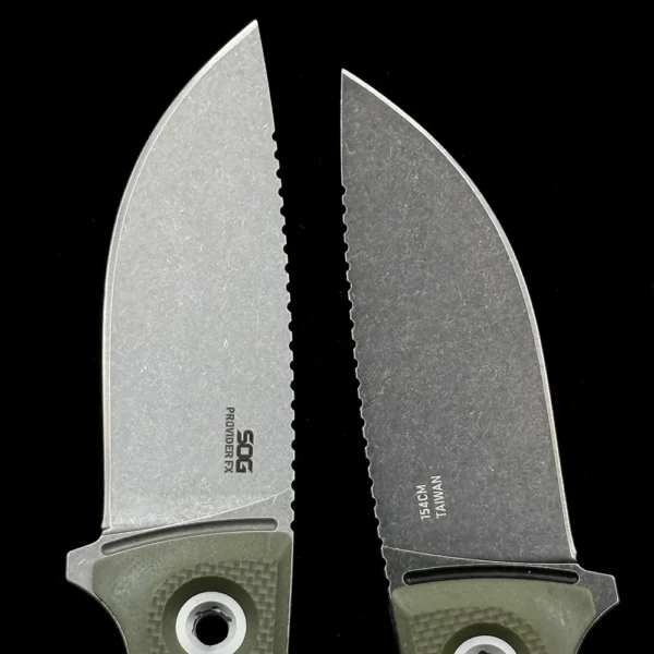 sog provider fx fixed blade knife g 10 green 6