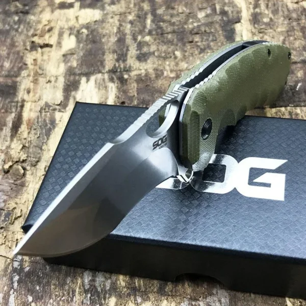 kf S4a41e2eeb82e49cf85e482bcf2601a9a2 Green Kiku XR Mini Knife Stonewashed Blade Green Linen Micarta Handles Outdoor Pocket Folding EDC Knife