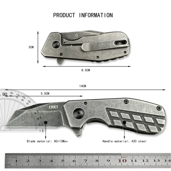 kf Sdd7171213d39497fa480c8fc522bf0c9B Outdoor camping 4021 folding knife hunting tactical rescue self defense 420 steel handle cutting convenient pocket