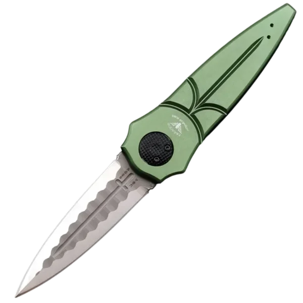 paragon warlock od green aluminum folding knife