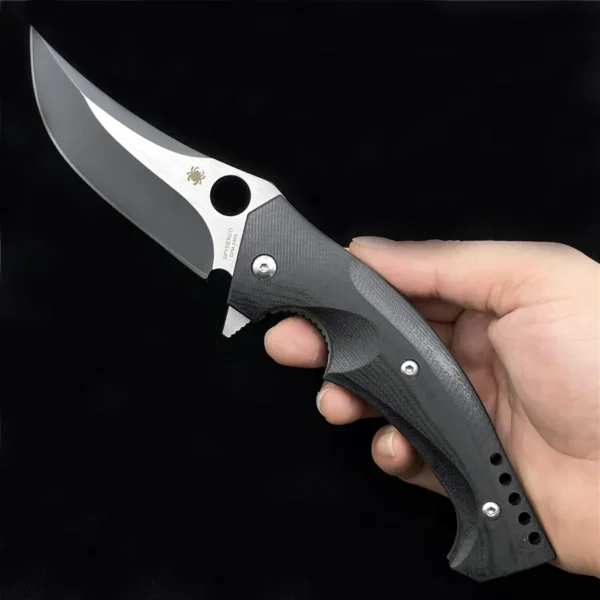 spyderco c196 brend pirela mamba bearing folding knife 4